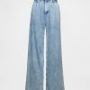 Pantaloni in denim plissettato ultra-morbidi a vita alta 365