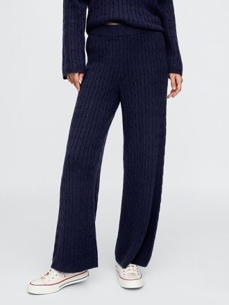 Pantaloni in maglia a trecce CashSoft
