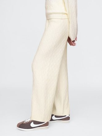 Pantaloni in maglia a trecce CashSoft