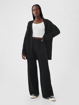 Pantaloni in maglia CashSoft Shaker-Stitch