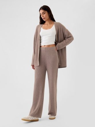 Pantaloni in maglia CashSoft Shaker-Stitch
