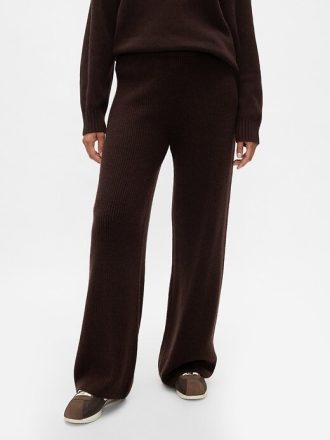 Pantaloni in maglia CashSoft Shaker-Stitch