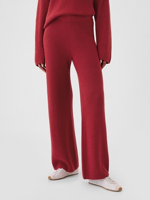 Pantaloni in maglia CashSoft Shaker-Stitch Pantaloni in maglia CashSoft Shaker-Stitch