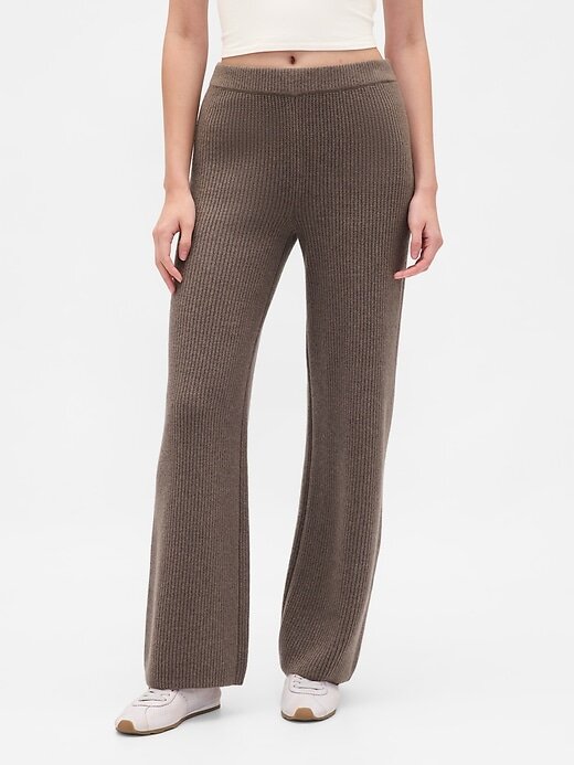 Pantaloni in maglia CashSoft Shaker-Stitch Pantaloni in maglia CashSoft Shaker-Stitch