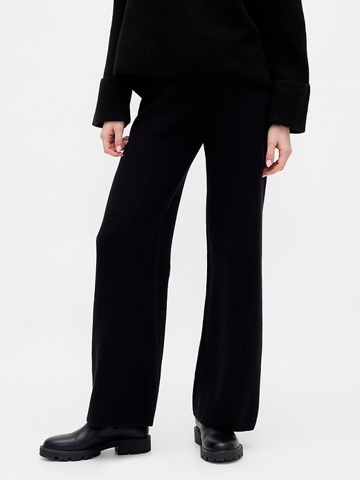 Pantaloni in maglia CashSoft Shaker-Stitch Pantaloni in maglia CashSoft Shaker-Stitch