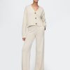 Pantaloni in maglia rilassati in 100% cotone Pantaloni in maglia rilassati in 100% cotone