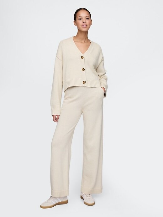 Pantaloni in maglia rilassati in 100% cotone Pantaloni in maglia rilassati in 100% cotone