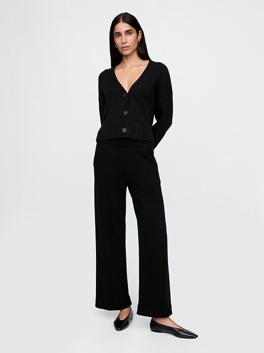 Pantaloni in maglia rilassati in 100% cotone Pantaloni in maglia rilassati in 100% cotone