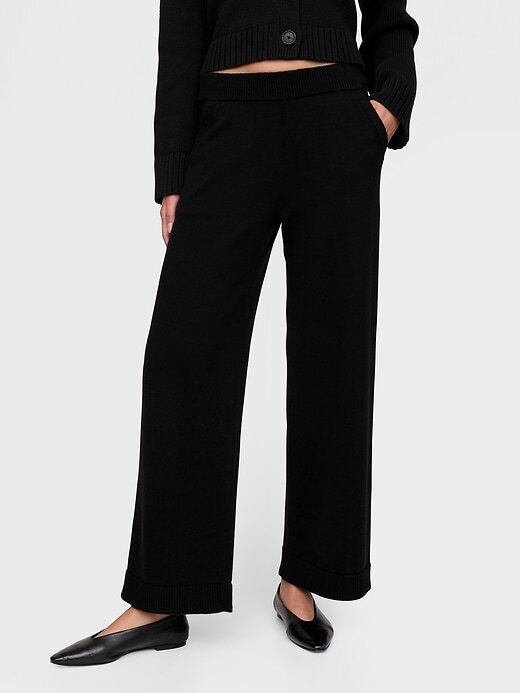 Pantaloni in maglia rilassati in 100% cotone Pantaloni in maglia rilassati in 100% cotone