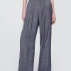 Pantaloni in misto lino a vita alta 365 Pantaloni in misto lino a vita alta 365