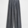 Pantaloni in misto lino a vita alta 365 Pantaloni in misto lino a vita alta 365