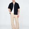 Pantaloni larghi a spina di pesce in lino e cotone anni ’90 Pantaloni larghi a spina di pesce in lino e cotone anni ’90