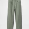Pantaloni larghi a spina di pesce in lino e cotone anni ’90 Pantaloni larghi a spina di pesce in lino e cotone anni ’90