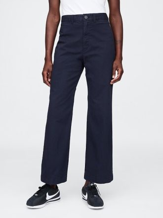 Pantaloni larghi alla caviglia High Stride color cachi