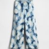 Pantaloni larghi e comodi in denim tie-dye ultra-morbido per bambini