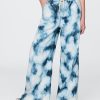 Pantaloni larghi e comodi in denim tie-dye ultra-morbido per bambini