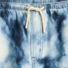 Pantaloni larghi e comodi in denim tie-dye ultra-morbido per bambini