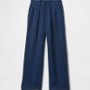 Pantaloni larghi in denim stropicciato per bambini