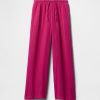 Pantaloni larghi in garza stropicciata per bambini