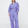 Pantaloni larghi in popeline di cotone biologico Pantaloni larghi in popeline di cotone biologico