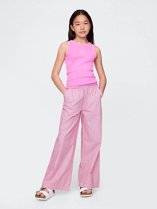 Pantaloni larghi in popeline per bambini Pantaloni larghi in popeline per bambini
