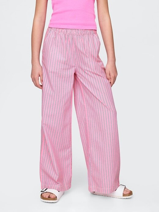 Pantaloni larghi in popeline per bambini Pantaloni larghi in popeline per bambini