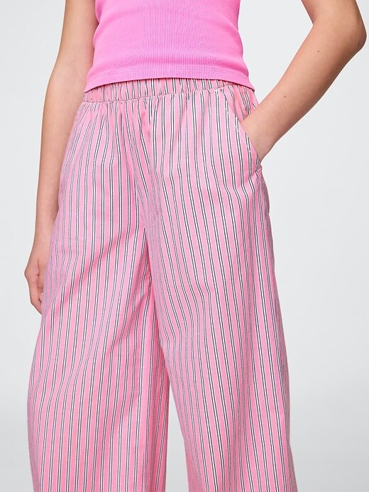 Pantaloni larghi in popeline per bambini Pantaloni larghi in popeline per bambini