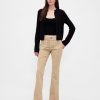 Pantaloni lunghi e attillati in twill a vita bassa Pantaloni lunghi e attillati in twill a vita bassa