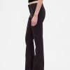 Pantaloni lunghi e attillati in twill a vita bassa Pantaloni lunghi e attillati in twill a vita bassa