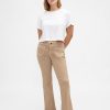 Pantaloni lunghi e attillati in twill a vita bassa Pantaloni lunghi e attillati in twill a vita bassa
