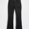 Pantaloni lunghi e attillati in twill a vita bassa