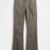Pantaloni lunghi e attillati in twill a vita bassa Pantaloni lunghi e attillati in twill a vita bassa
