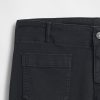 Pantaloni lunghi e attillati in twill a vita bassa