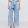 Pantaloni plissettati alla caviglia in denim ultra morbido a vita alta 365 Pantaloni plissettati alla caviglia in denim ultra morbido a vita alta 365