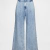 Pantaloni plissettati alla caviglia in denim ultra morbido a vita alta 365 Pantaloni plissettati alla caviglia in denim ultra morbido a vita alta 365