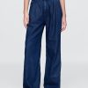 Pantaloni plissettati in denim ultra morbido a vita alta 365 Pantaloni plissettati in denim ultra morbido a vita alta 365