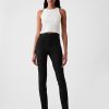 Pantaloni skinny a doppia maglia a vita alta