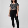 Pantaloni skinny a doppia maglia a vita alta