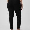 Pantaloni skinny a doppia maglia a vita alta