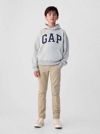 Pantaloni skinny color cachi per bambini