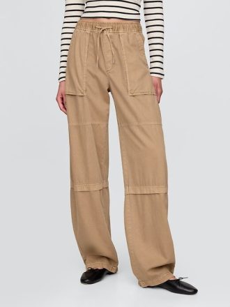Pantaloni utility a vita media