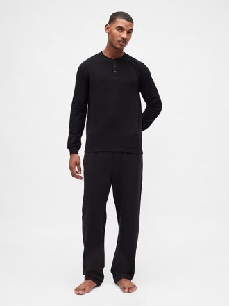 Pigiama a coste Henley