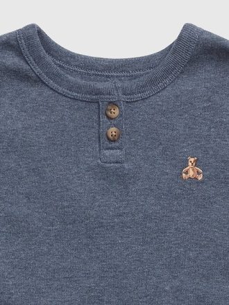 Pigiama Henley in cotone biologico per neonati e bambini piccoli