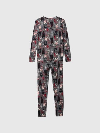 Pigiama per bambini in cotone biologico spazzolato Star Wars Pigiama per bambini in cotone biologico spazzolato Star Wars