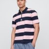 Polo a righe con logo Gap × Malbon
