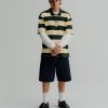 Polo a righe con logo Gap × Malbon