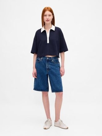 Polo corta pesante in cotone biologico VintageSoft