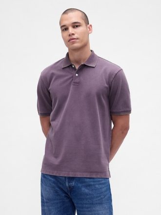 Polo in piquet rilassata