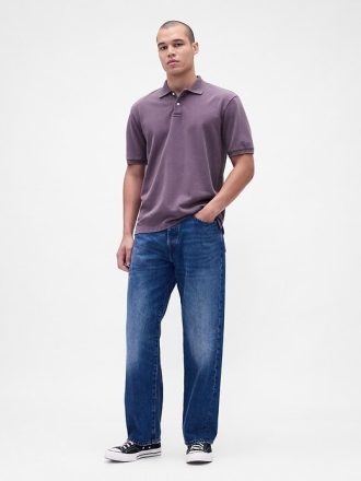 Polo in piquet rilassata