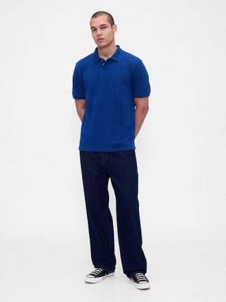 Polo in piquet rilassata
